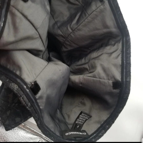 New Club Monaco Black Lace Strapless Bustier Top Size 0 - Picture 9 of 9